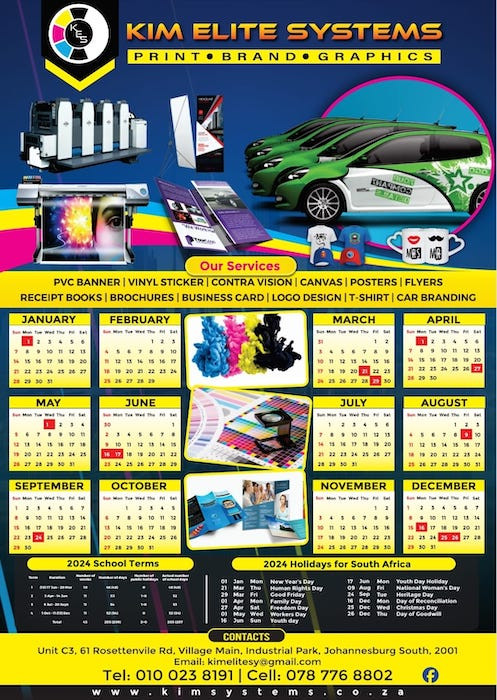 A2 Calender